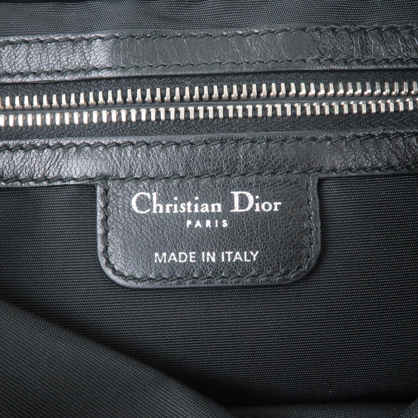 Christian Dior New Lock Cannage Leather Chain Shoulder Bag Black