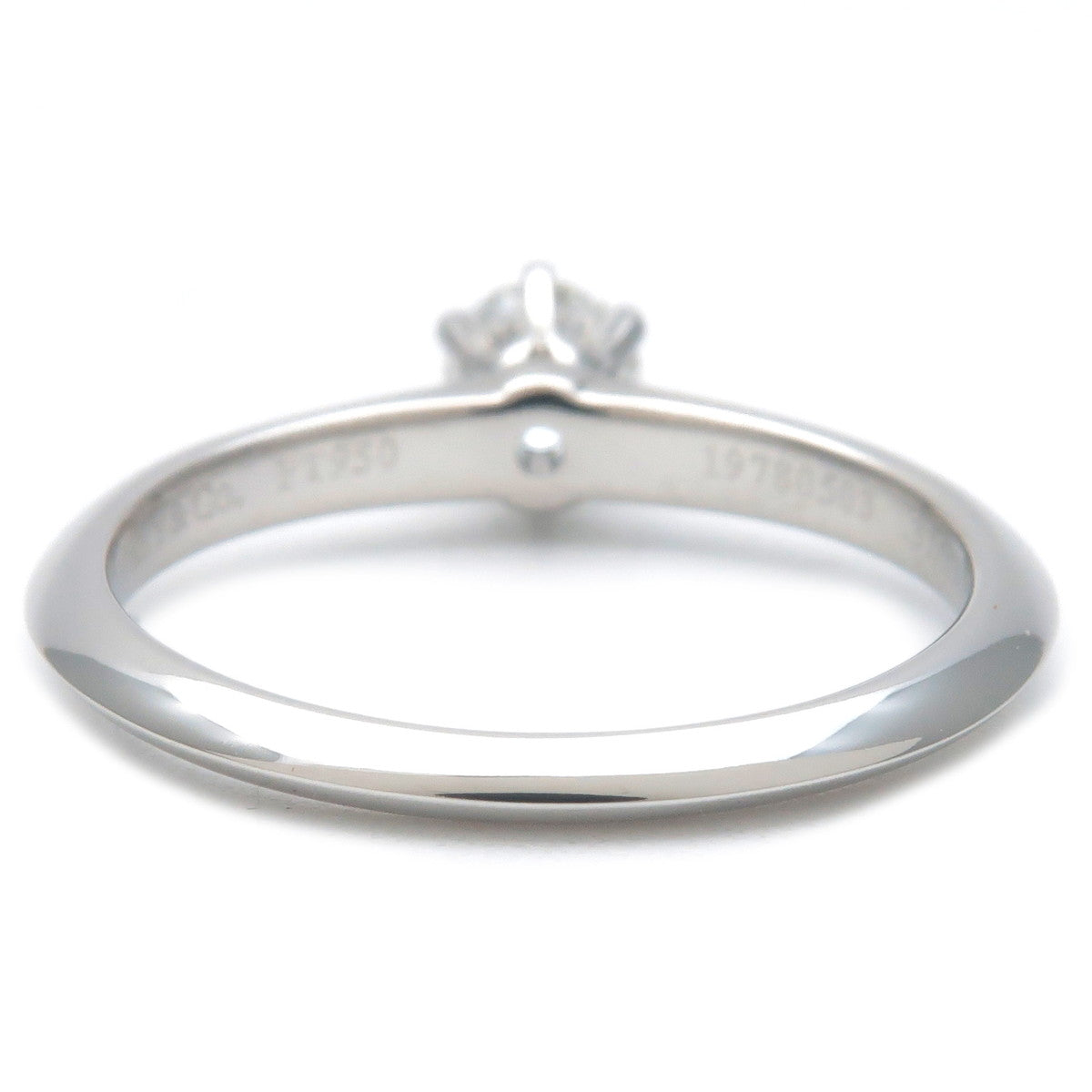 Tiffany&Co. Solitaire Diamond Ring 0.31ct Platinum US5.5 EU50.5