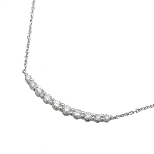 STAR-JEWELRY-10P-Diamond-Necklace-0.23ct-PT950-Platinum