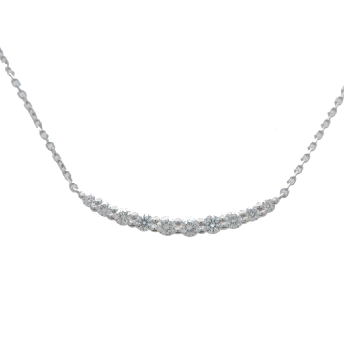 STAR JEWELRY 10P Diamond Necklace 0.23ct PT950 Platinum