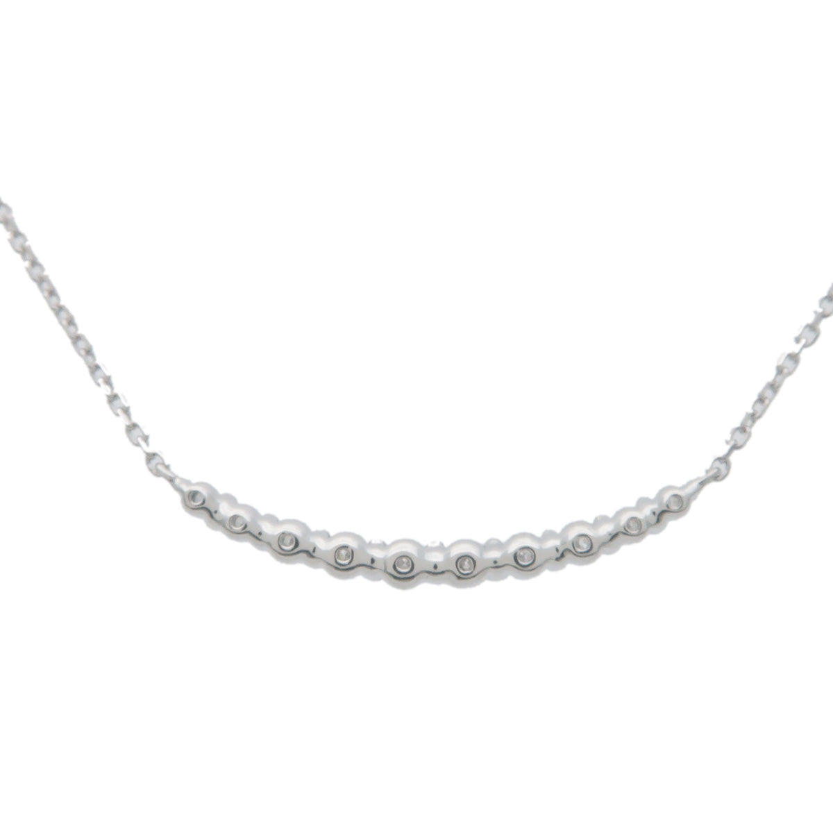 STAR JEWELRY 10P Diamond Necklace 0.23ct PT950 Platinum
