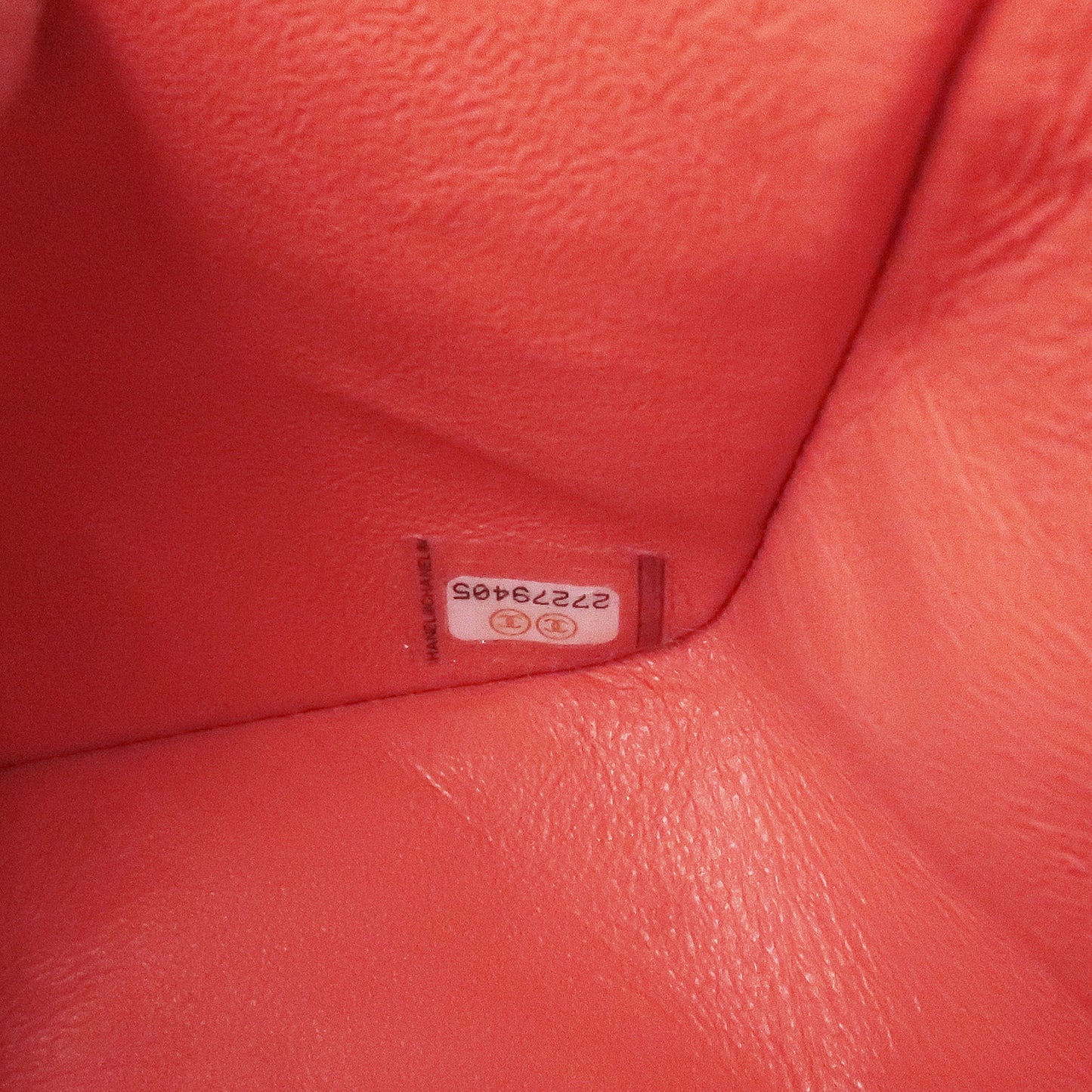 CHANEL Lamb Skin V Stitch Double Flap Chain Shoulder Bag Pink