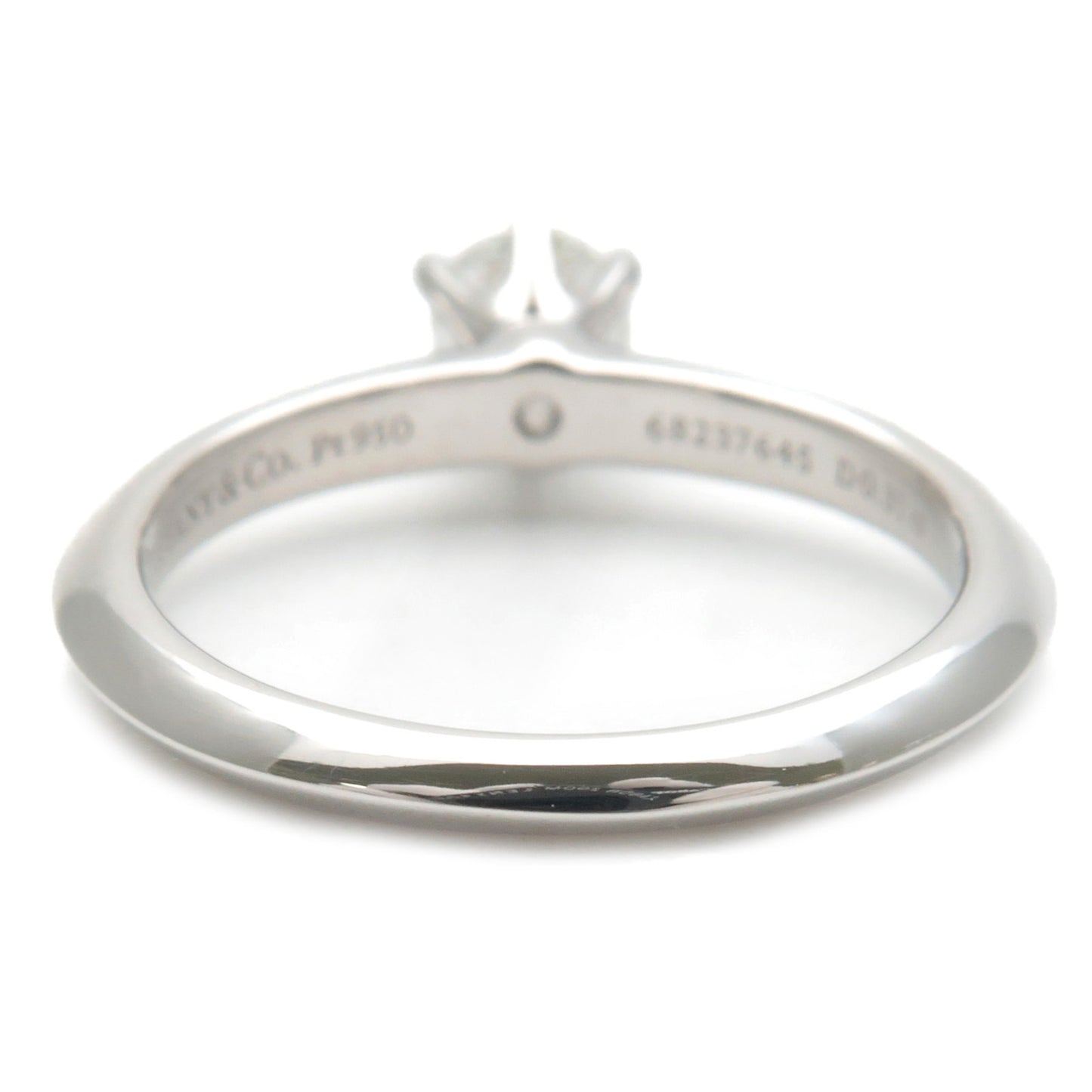 Tiffany&Co. Solitaire Diamond Ring 0.31ct Platinum US4 HK8.5 EU47