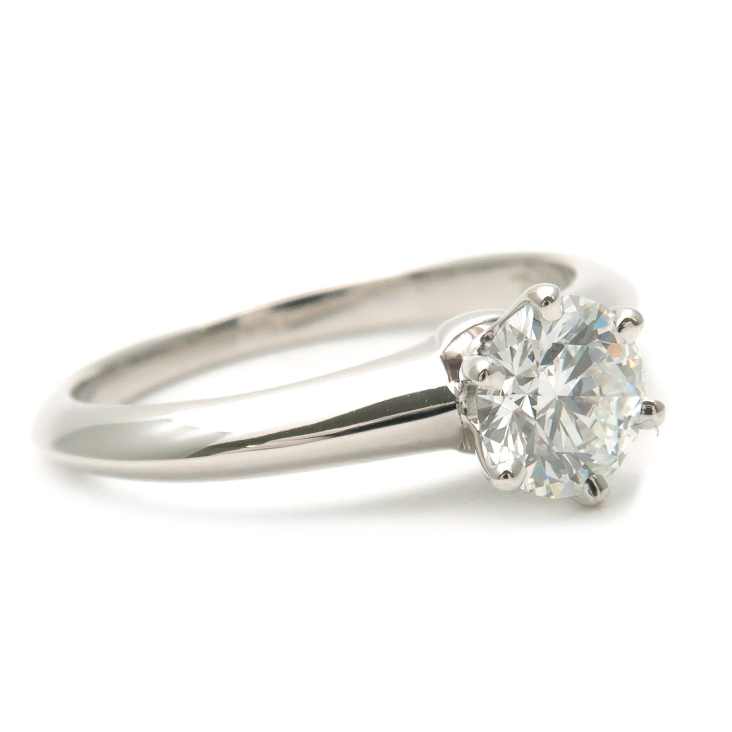 Tiffany&Co. Solitaire Diamond Ring 0.56ct Platinum US4.5-5 EU48.5