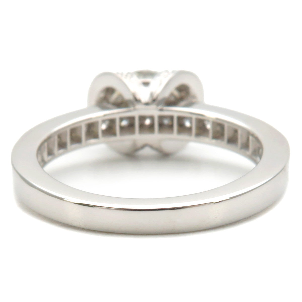 Tiffany&Co. Ribbon Diamond Ring 0.51ct Platinum US3.5-4 EU46