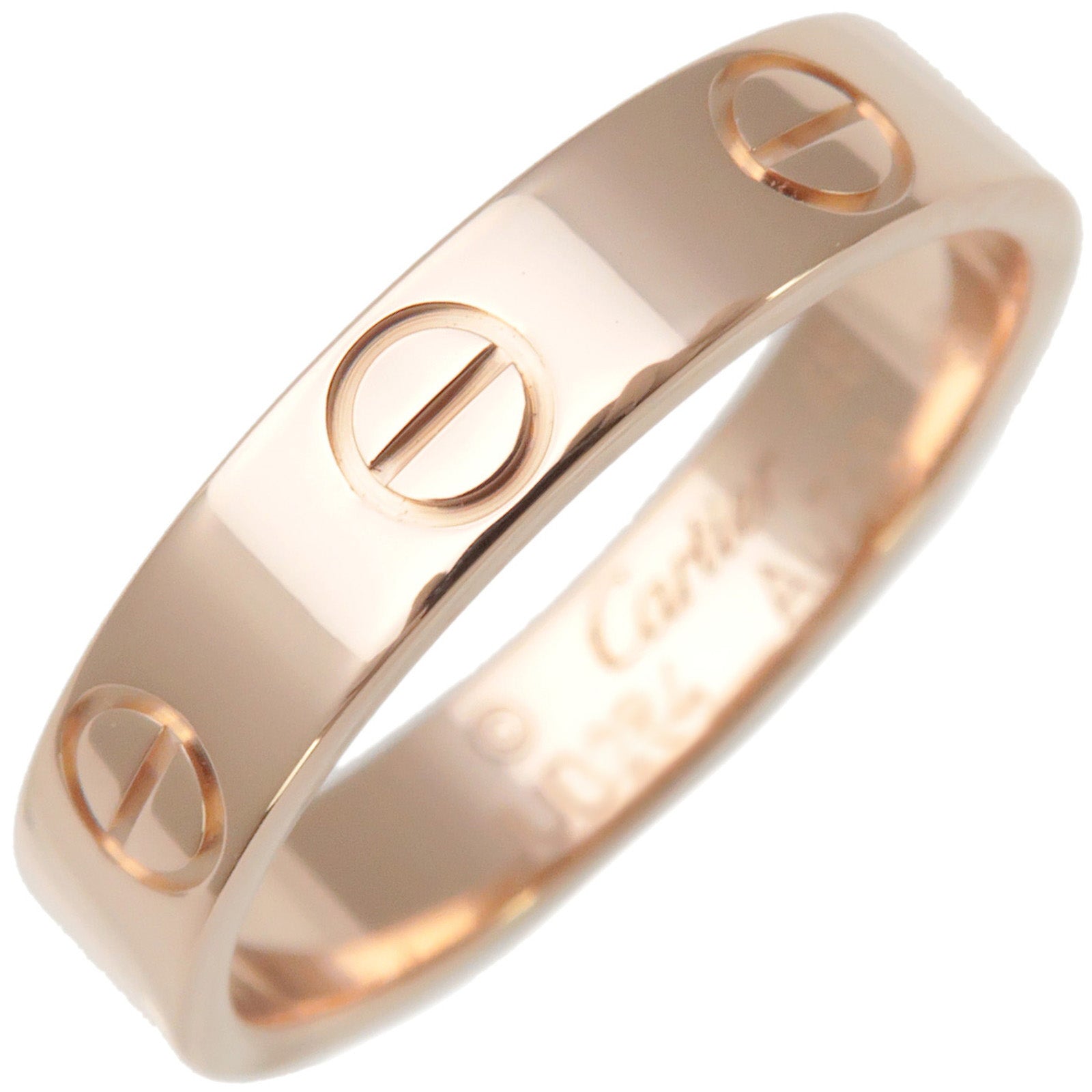 Cartier-Mini-Love-Ring-K18PG-Rose-Gold-#48-US4.5-HK9.5-EU48
