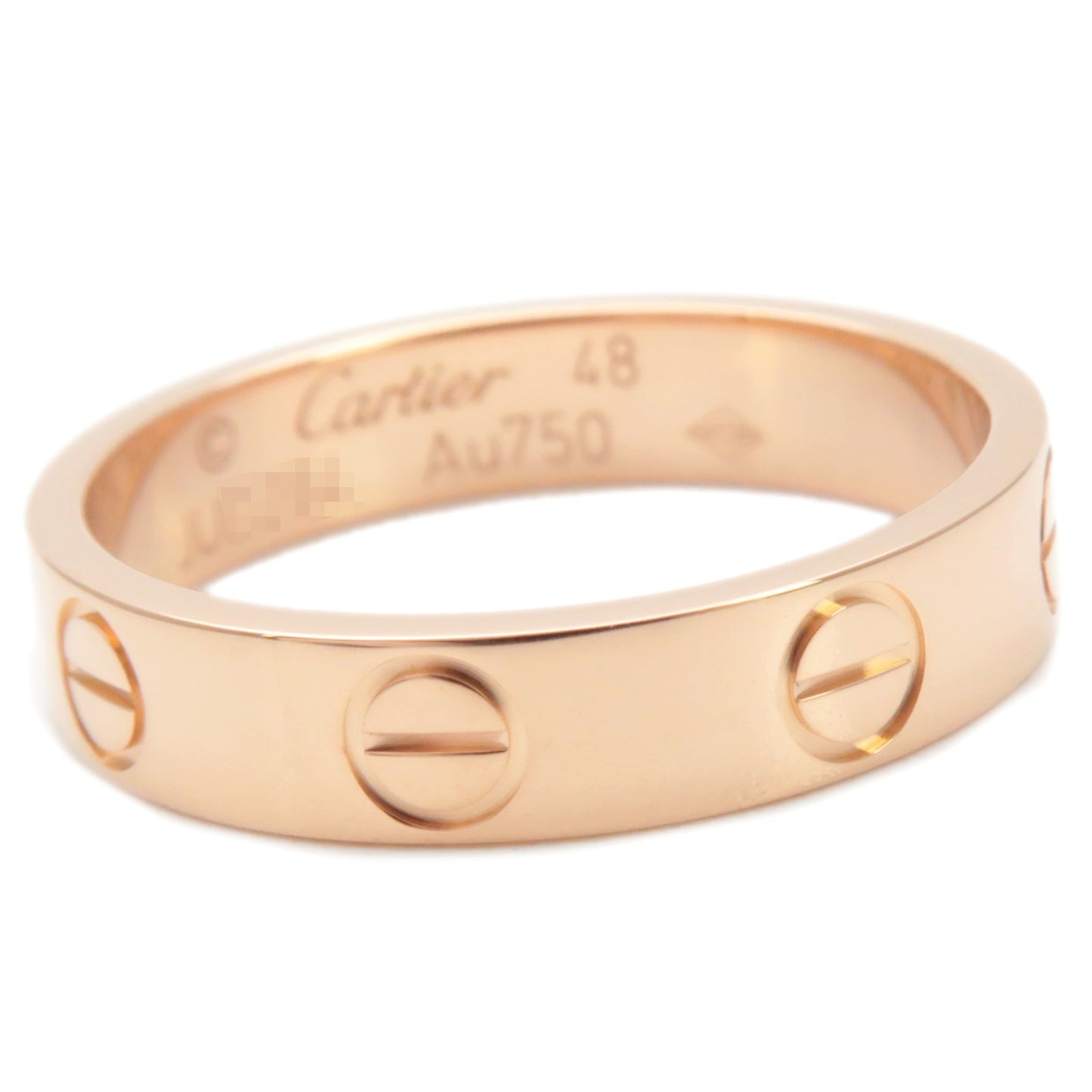 Cartier Mini Love Ring K18PG Rose Gold #48 US4.5 HK9.5 EU48