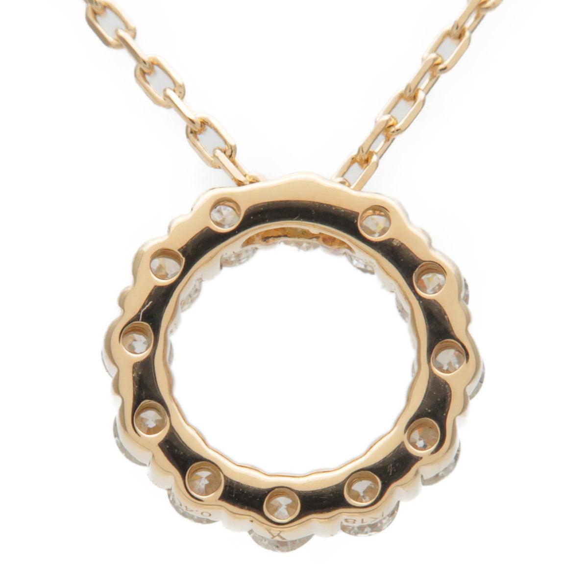VENDOME AOYAMA Diamond Necklace 0.40ct K18 Yellow Gold