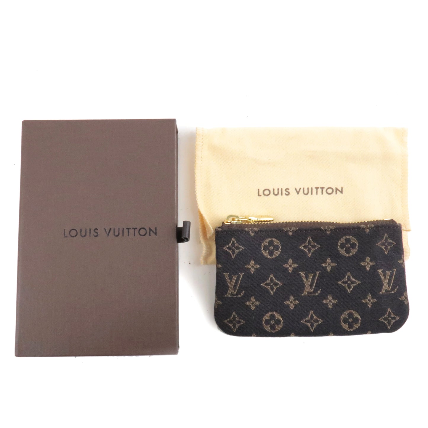 Louis Vuitton Monogram Mini lin Pochette Cles Coin Case M95230
