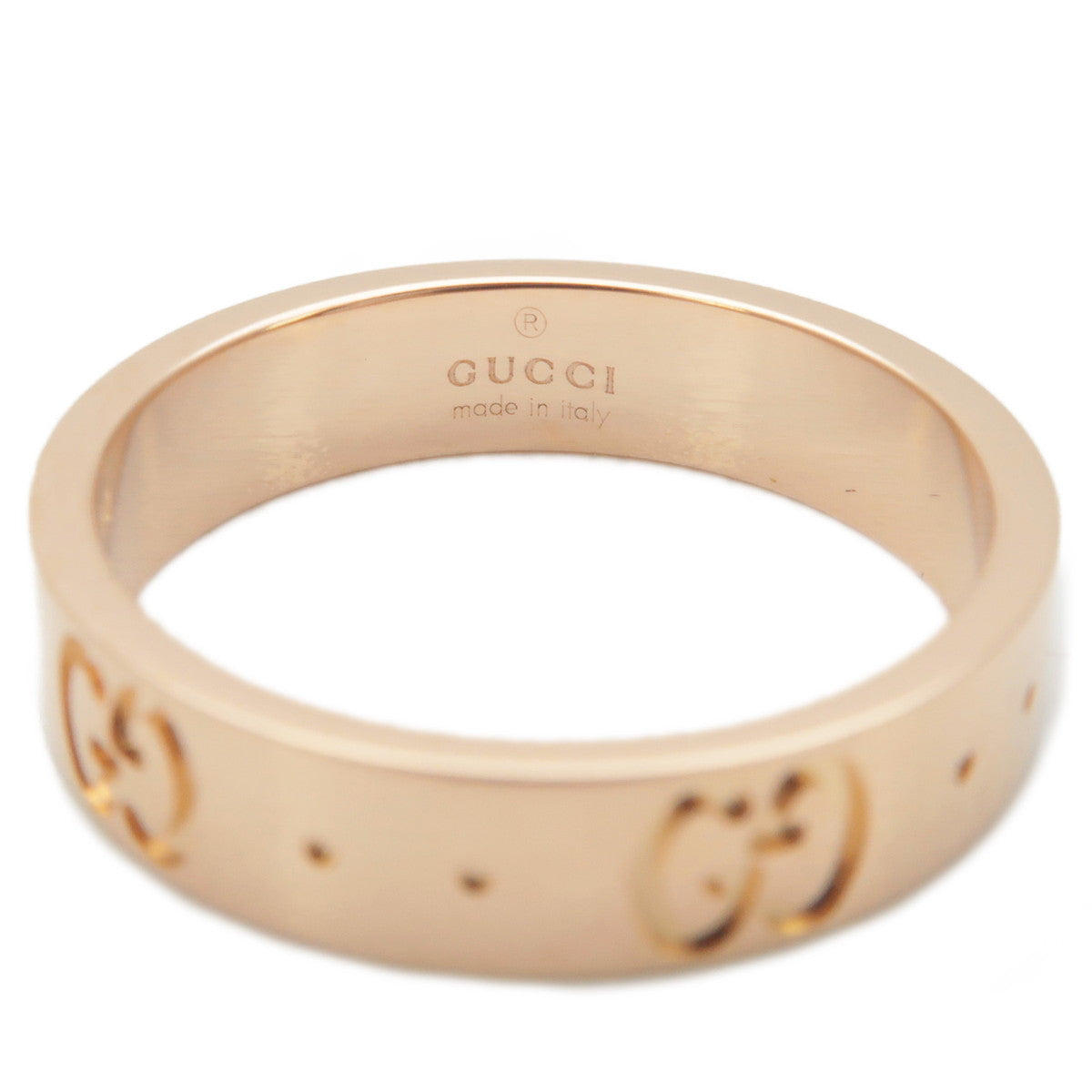GUCCI ICON Ring K18 PG 750 Rose Gold #9 US4.5-5.0 HK10.5 EU49