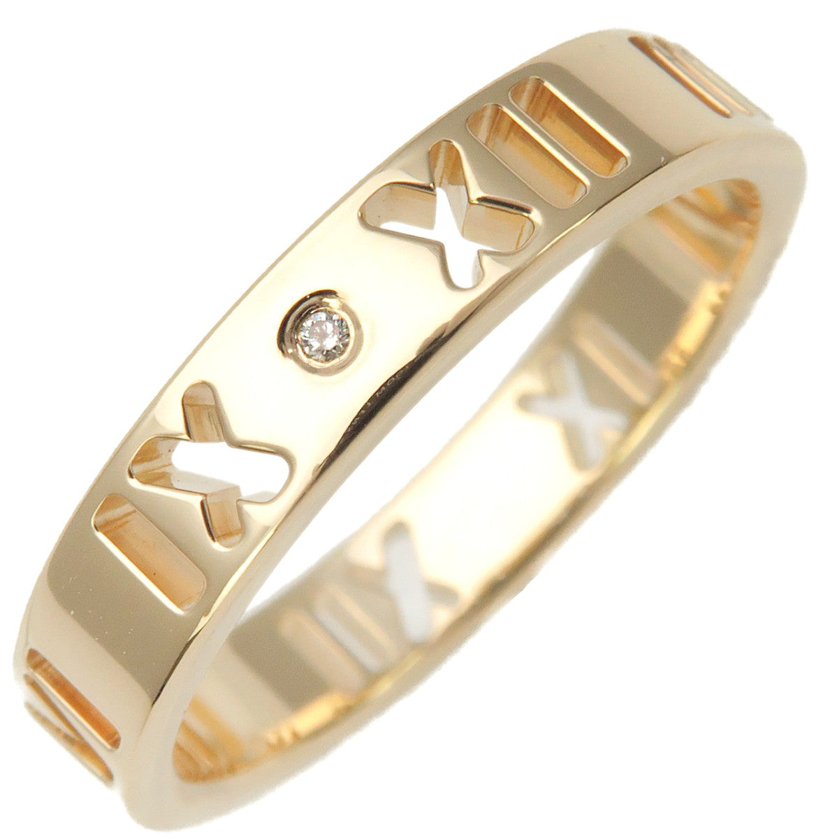 Tiffany&Co.-Pirced-Atlas-4P-Diamond-Ring-K18-Yellow-Gold-US5.5