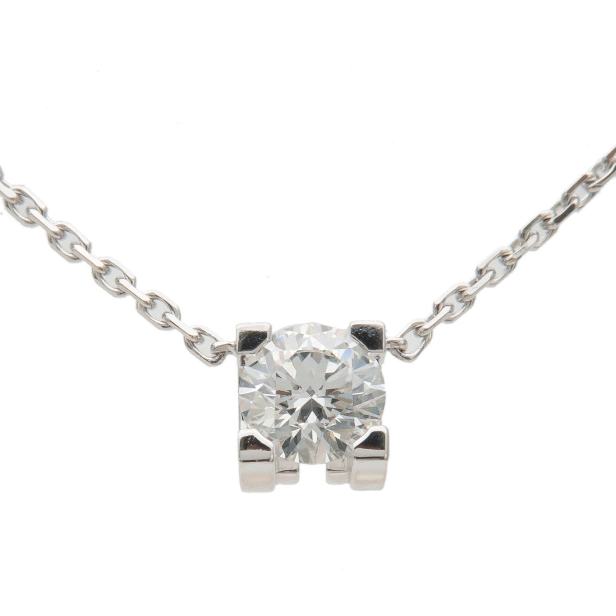 Cartier C de Cartier Diamond Necklace 0.31ct K18WG White Gold