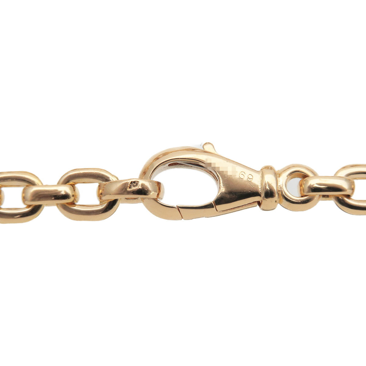 Cartier Meplat Chain Bracelet K18YG 750YG Yellow Gold Calcier