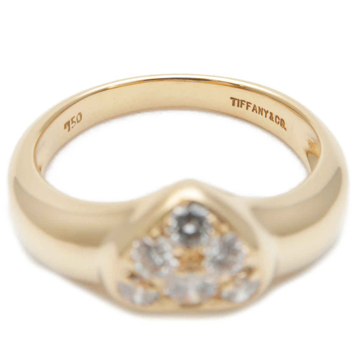 Tiffany&Co.-Return-Heart-Pave-6P-Diamond-Ring-K18-750-Yellow-Gold