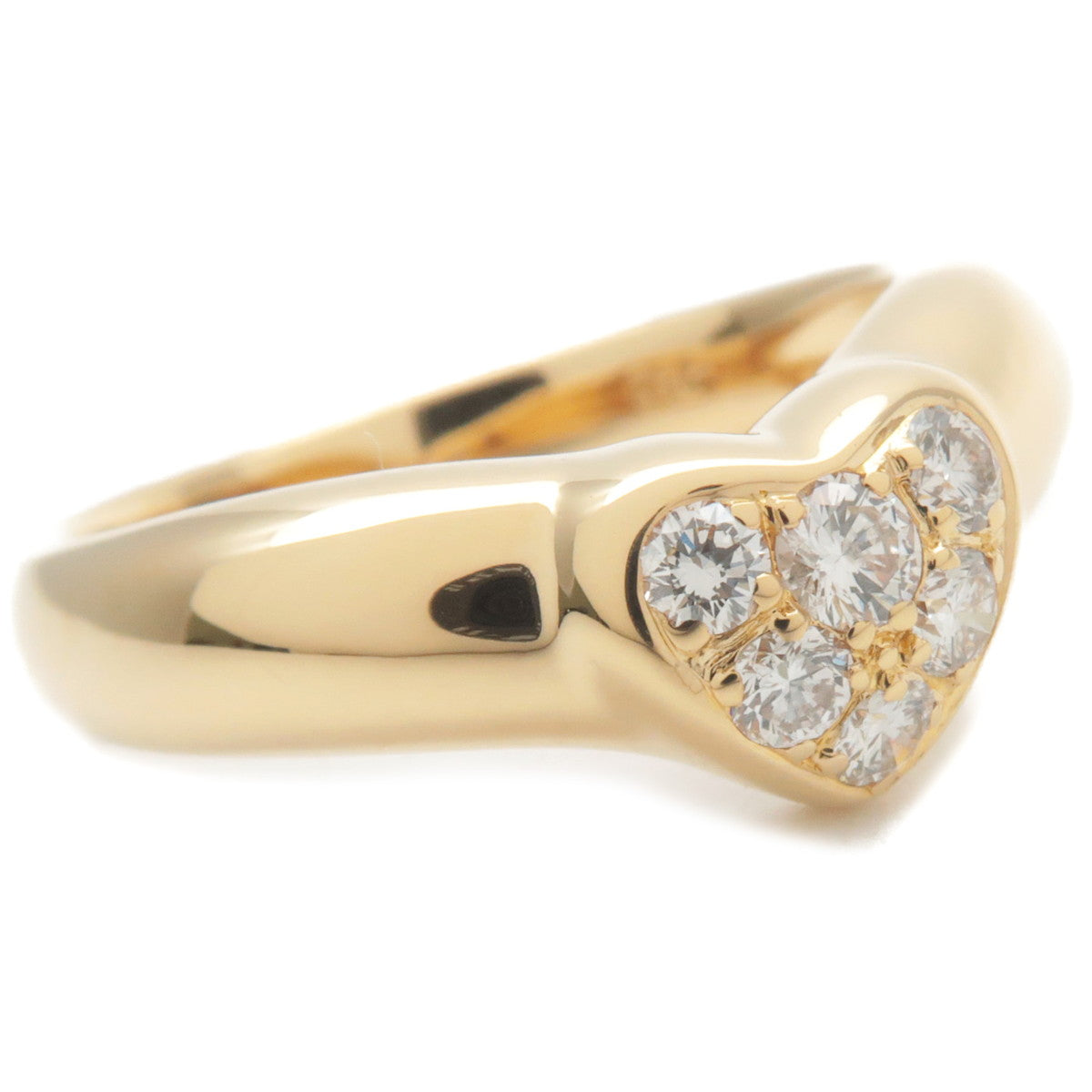 Tiffany&Co.-Return-Heart-Pave-6P-Diamond-Ring-K18-750-Yellow-Gold
