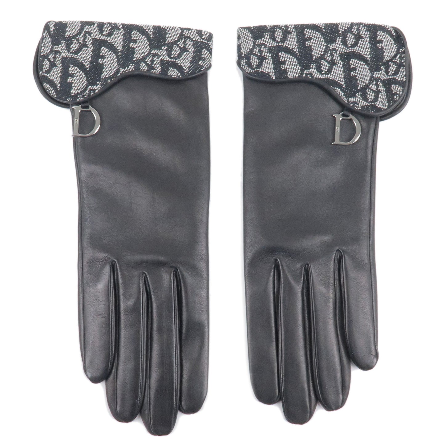 Christian Dior Trotter Leather Globes Winter Item Black