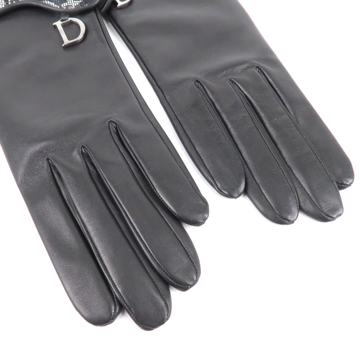 Christian Dior Trotter Leather Globes Winter Item Black