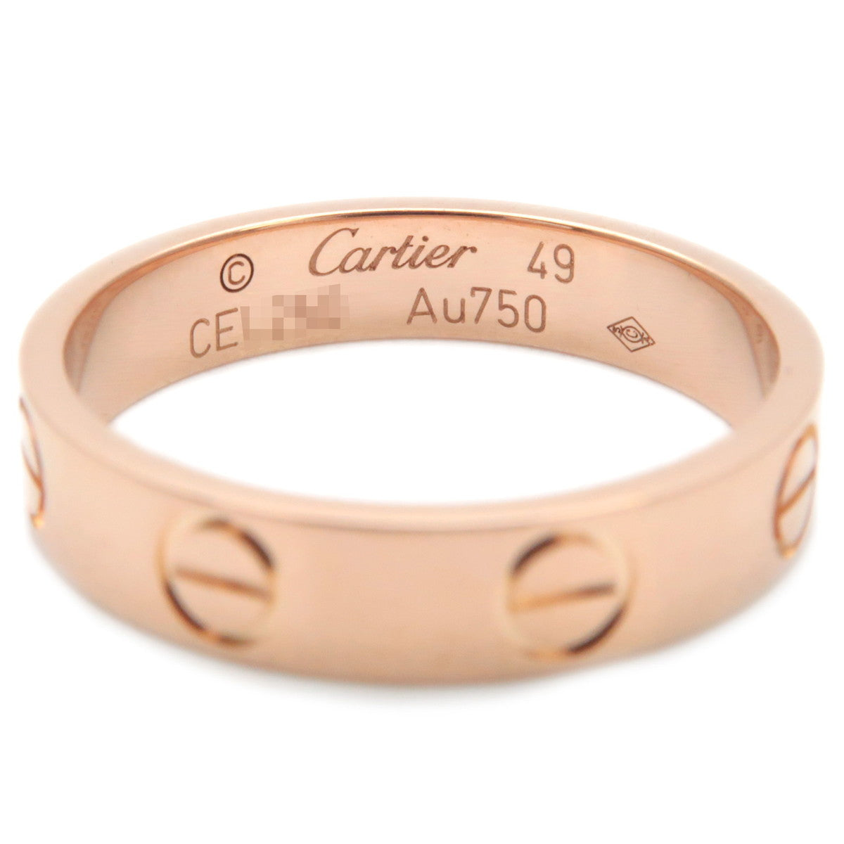 Cartier Mini Love Ring K18PG 750 Rose Gold #49 US5 EU49