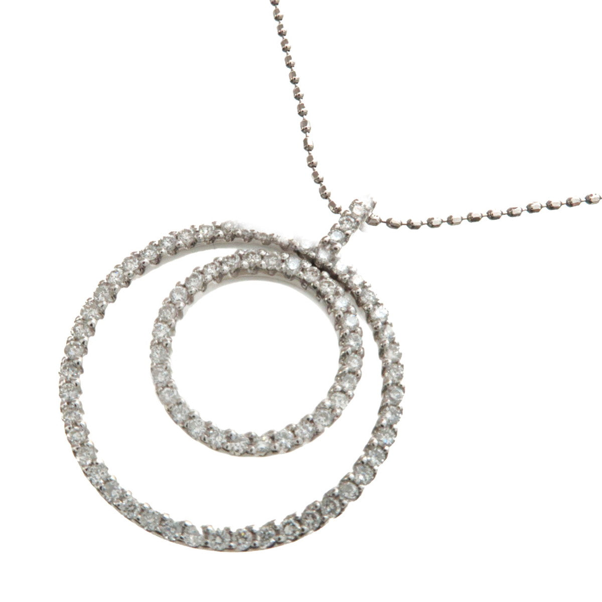 VENDOME-AOYAMA-Diamond-Necklace-0.37ct-K18WG-750WG-White-Gold