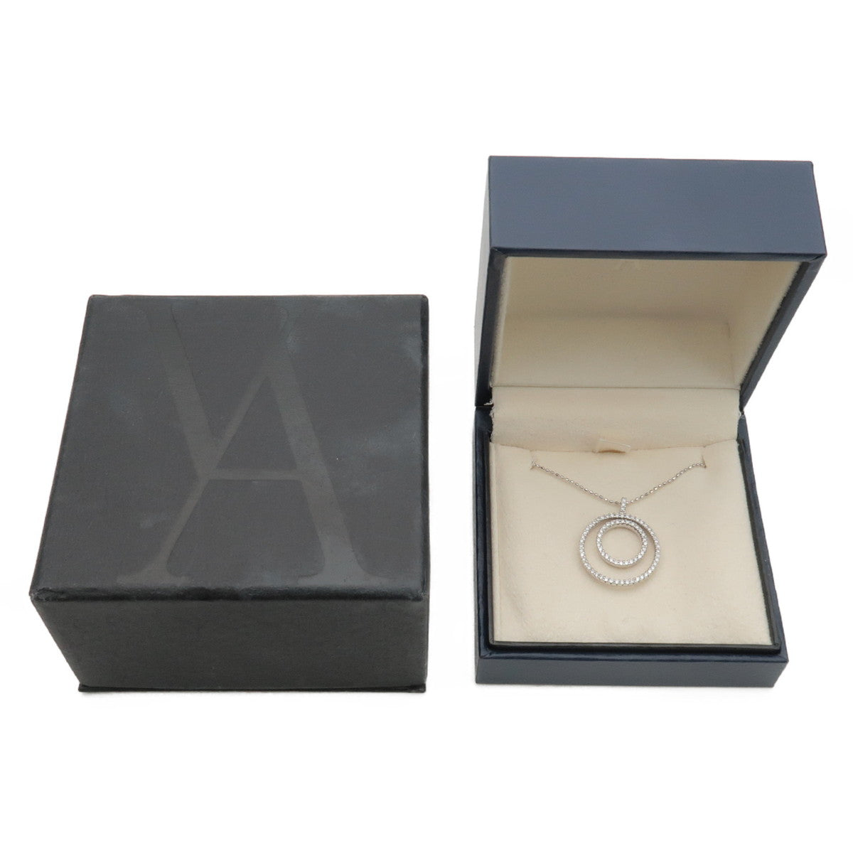 VENDOME AOYAMA Diamond Necklace 0.37ct K18WG 750WG White Gold