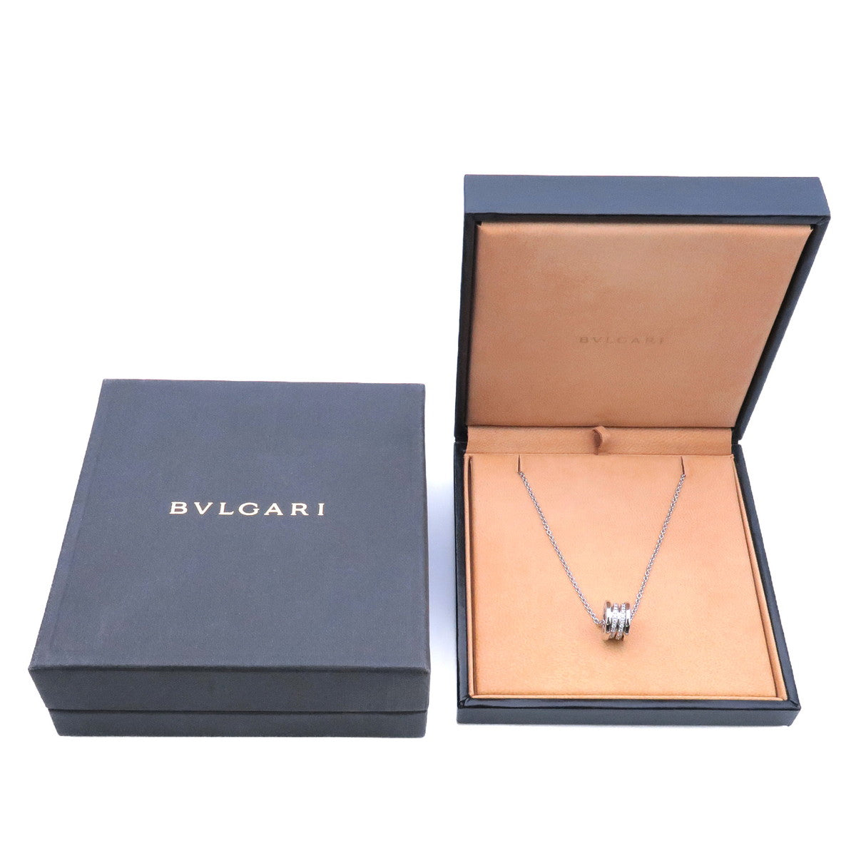 BVLGARI B-zero1 Diamond Necklace Pendant K18WG White Gold