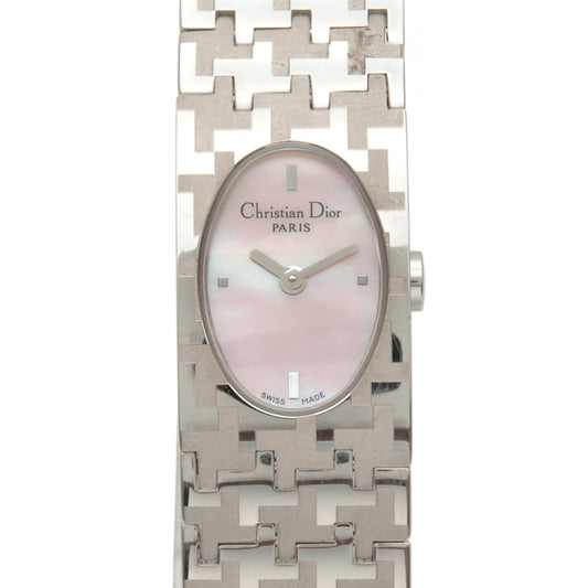 Christian-Dior-Wrist-Watch-Quartz-Stainless-Steel-Pink-D70-100