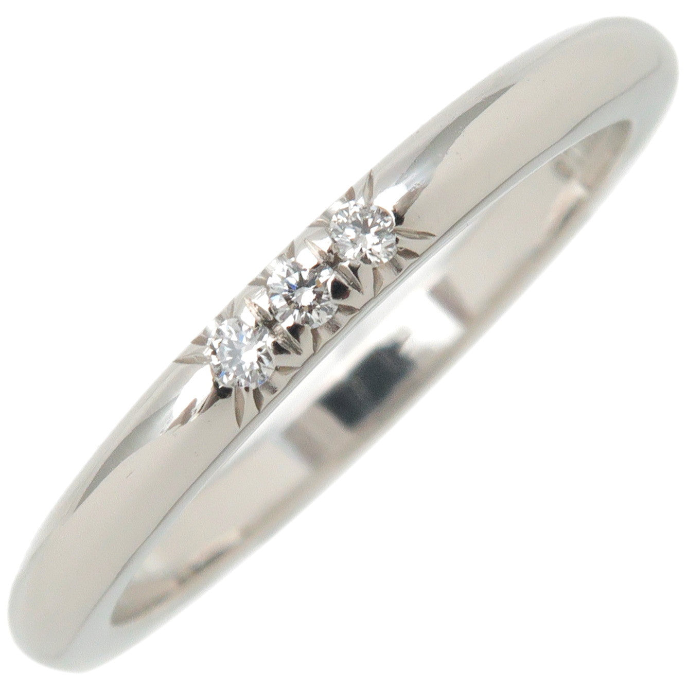 Tiffany&Co.-Classic-Band-3P-Diamond-Ring-PT950-US4-4.5-EU47