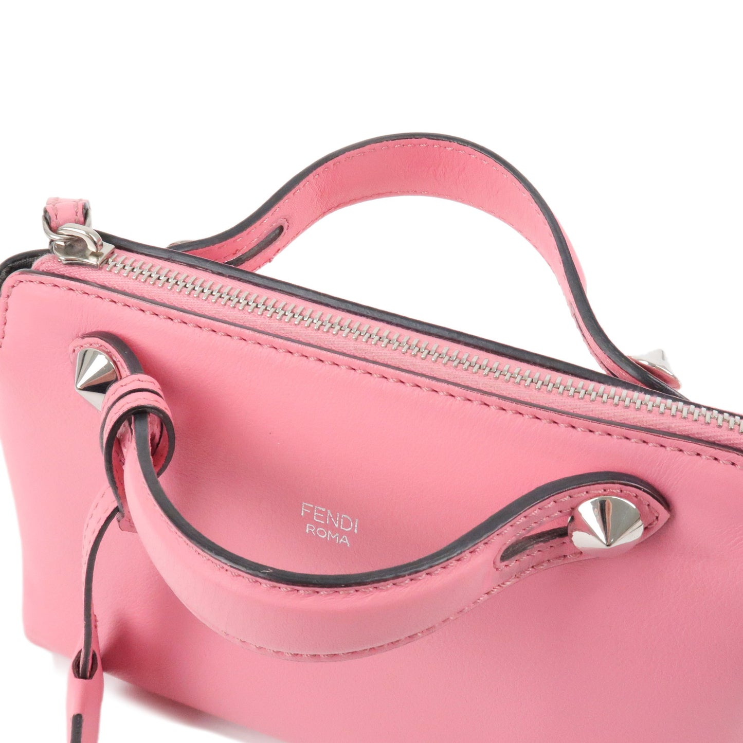 FENDI By The Way Mini 2Way Leather Shoulder Bag Pink 8BL135