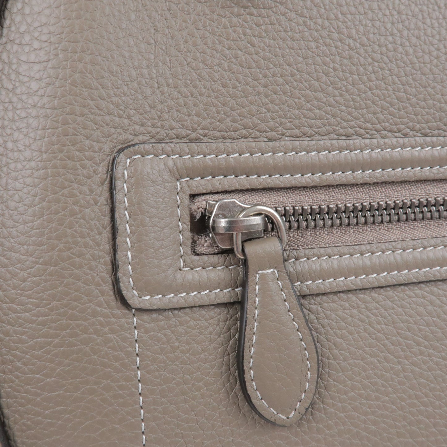 CELINE Luggage Mini Shopper Leather Hand Bag Souris 189213
