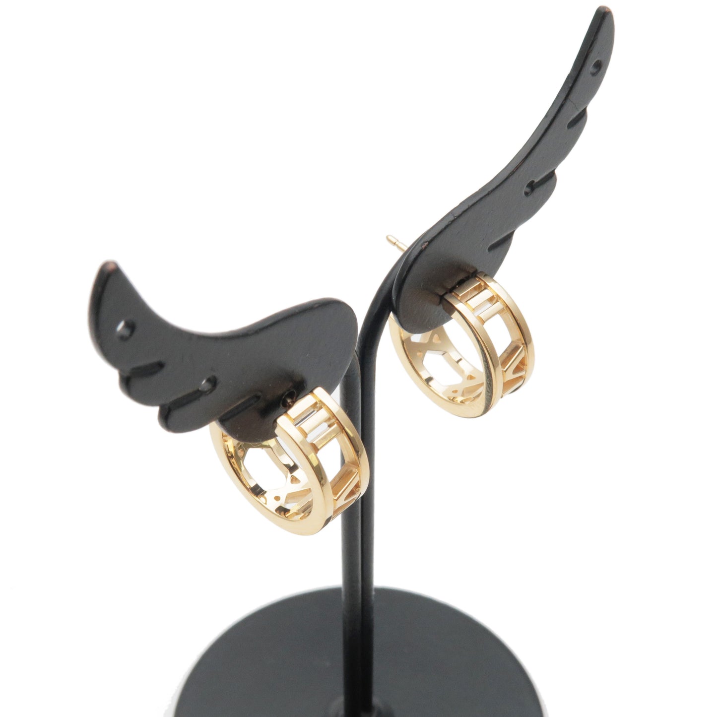 Tiffany&Co. Atlas Hoop Earrings K18YG 750YG Yellow Gold