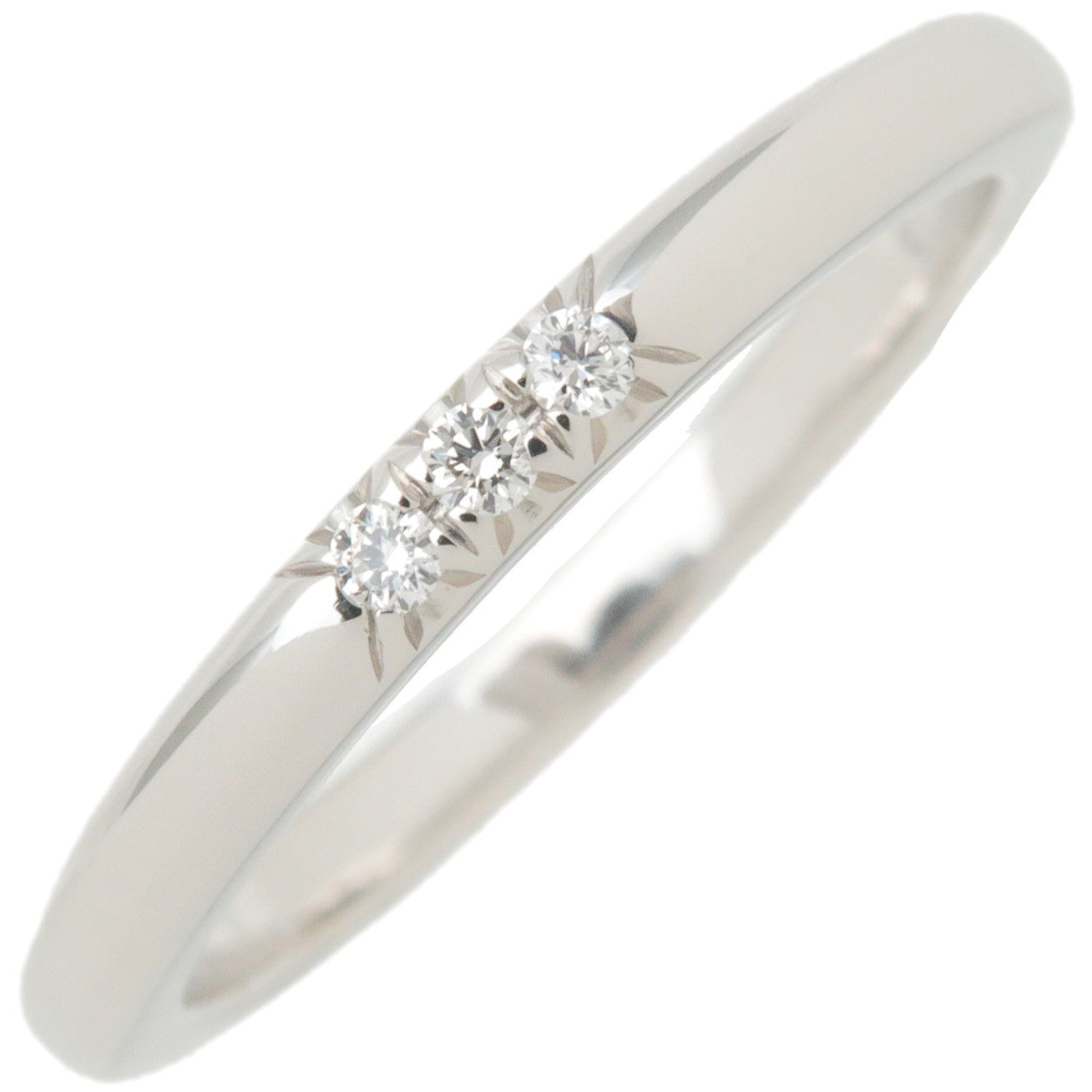 Tiffany&Co.-Classic-Band-3P-Diamond-Ring-PT950-US4-4.5-EU47.5