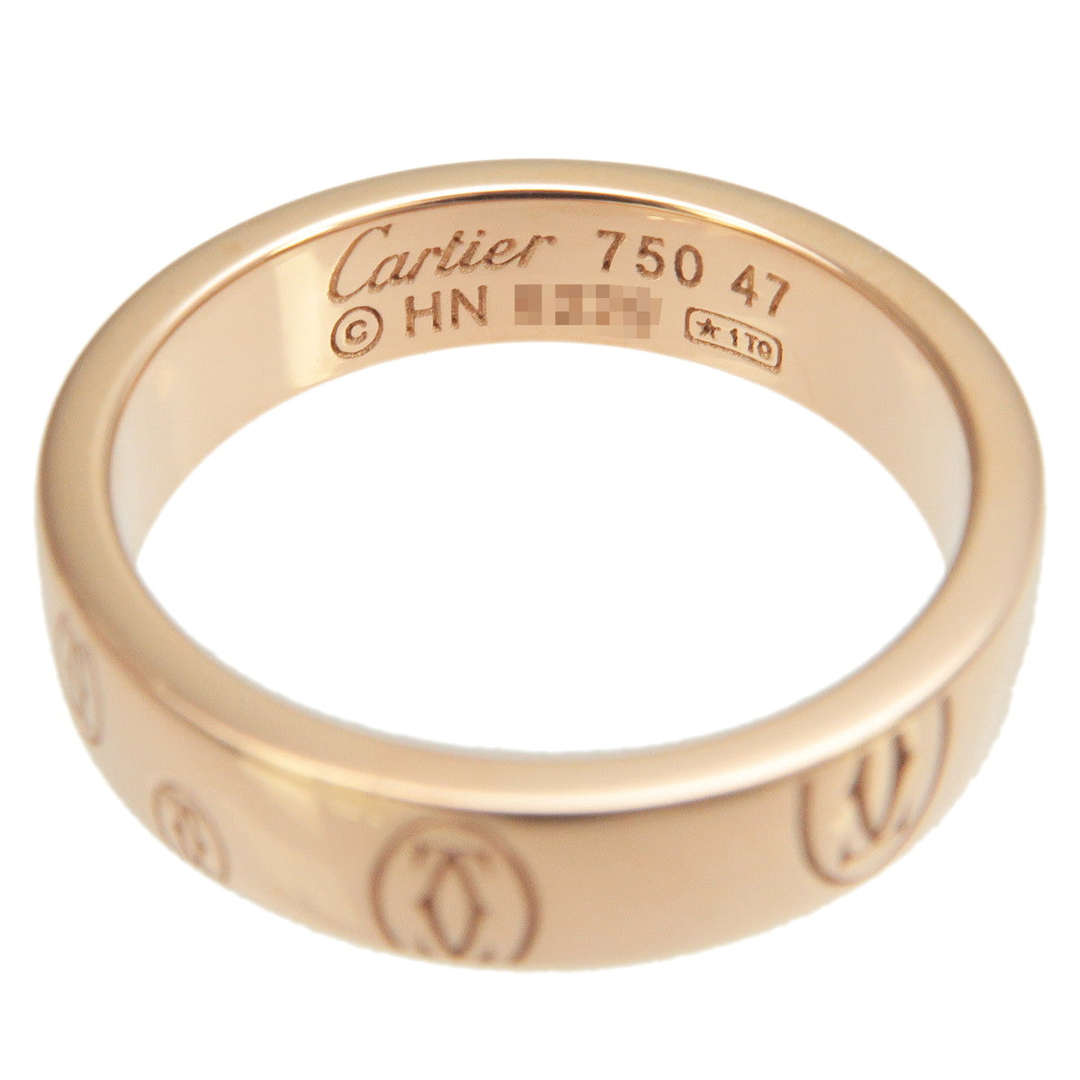 Cartier Happy Birthday Ring K18PG 750PG Rose Gold #47 US4-4.5 EU47