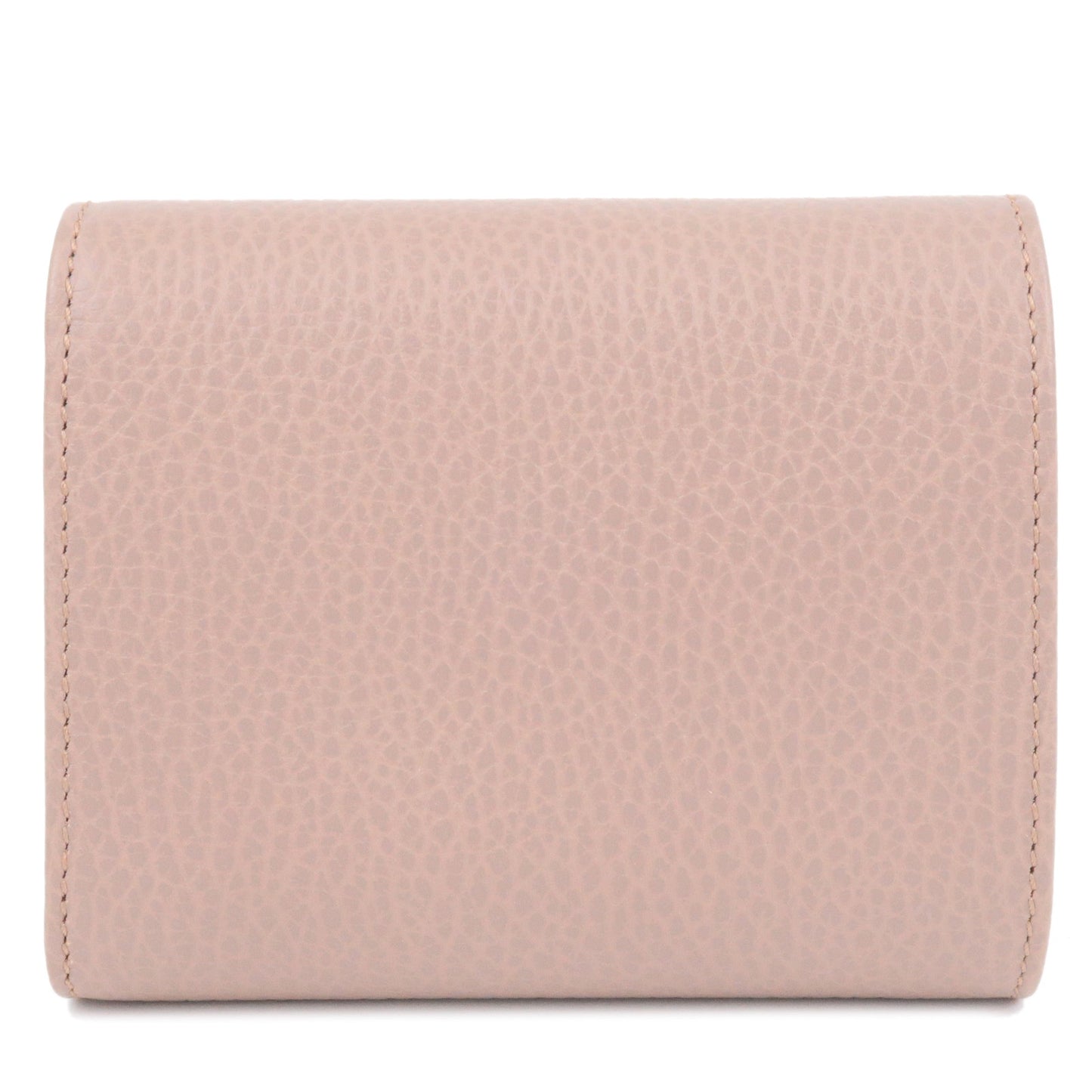 GUCCI GG Marmont Leather Trifold Wallet Pink Beige 546584