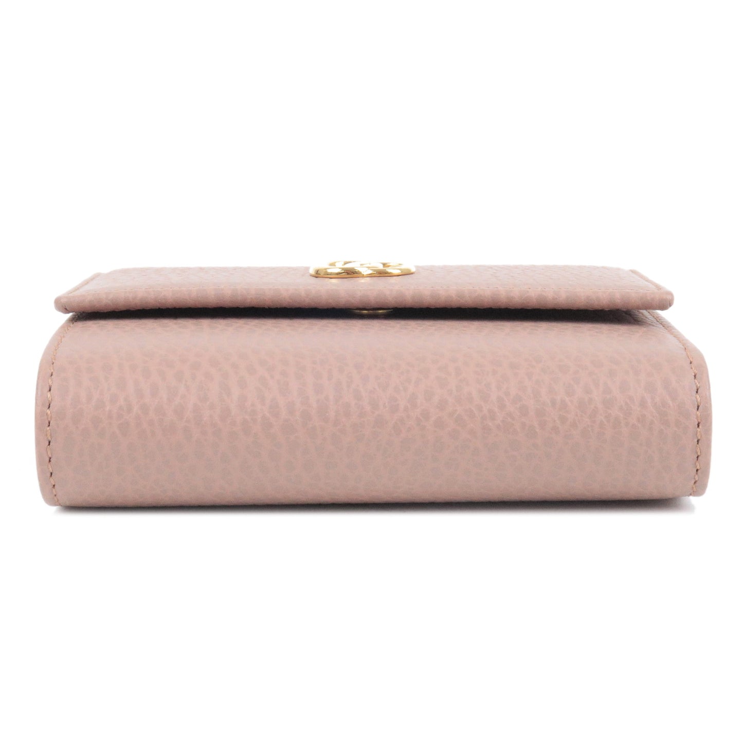 GUCCI GG Marmont Leather Trifold Wallet Pink Beige 546584