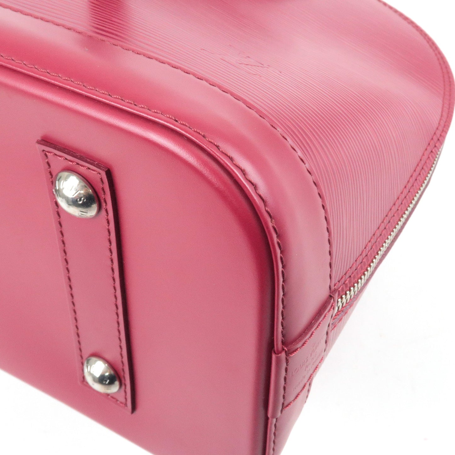 Louis Vuitton Epi Alma PM Hand Bag Fuchsia Pink M40490