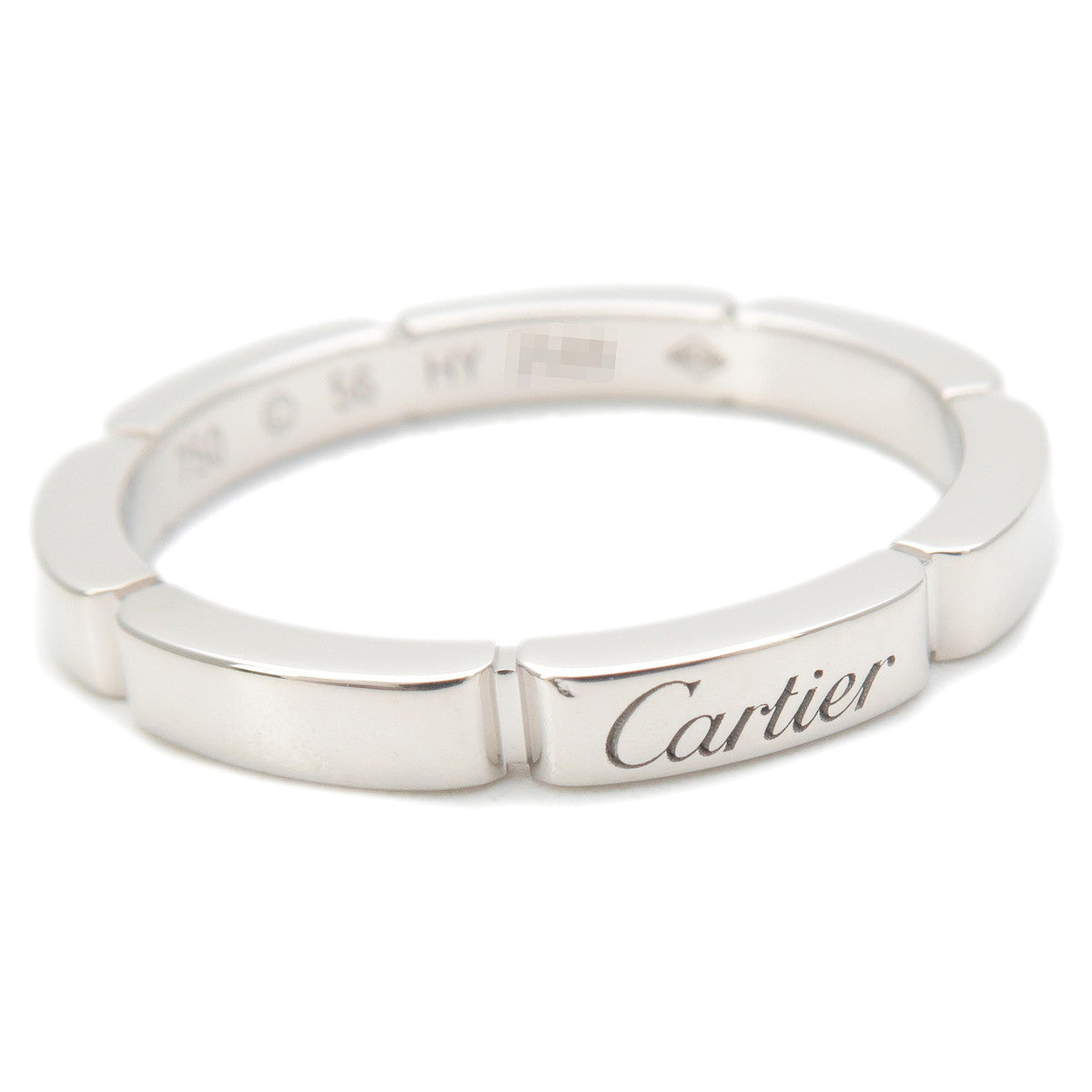 Cartier maillon Panthère Ring K18 White Gold #56 US7.5 EU56