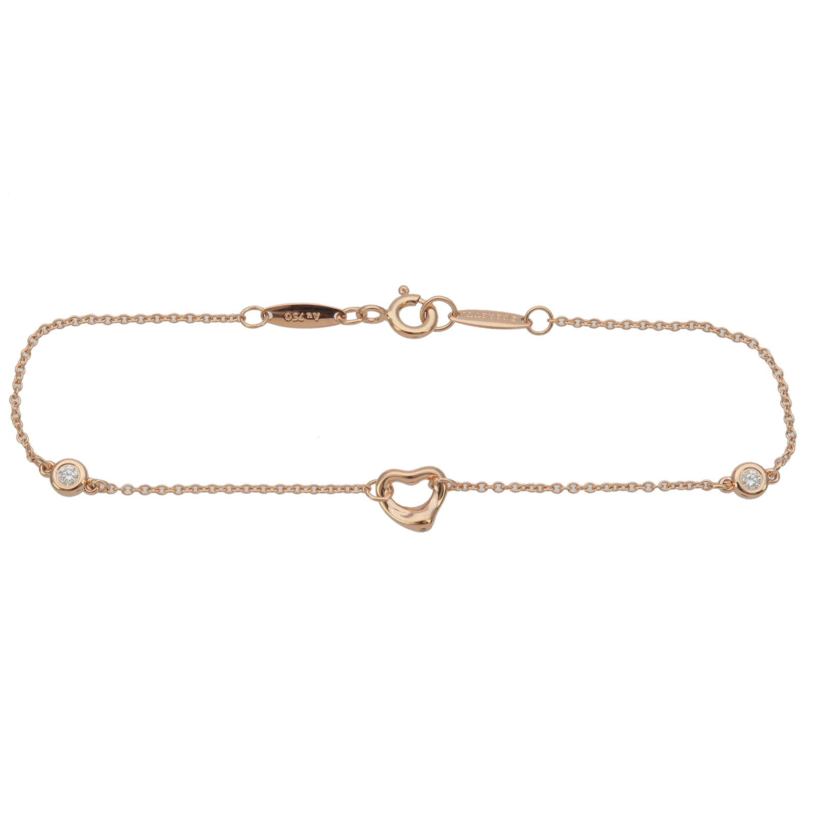 Tiffany&Co.-By-The-Yard-Open-Heart-2P-Diamond-Bracelet-Rose-Gold