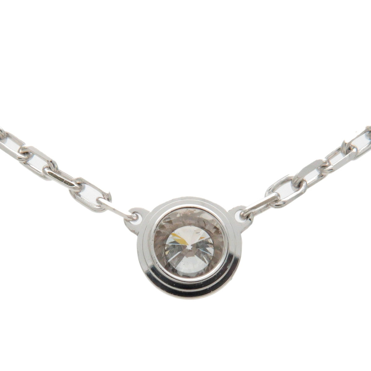 Cartier Diamants Légers Necklace SM 1P Diamond 0.09ct K18WG