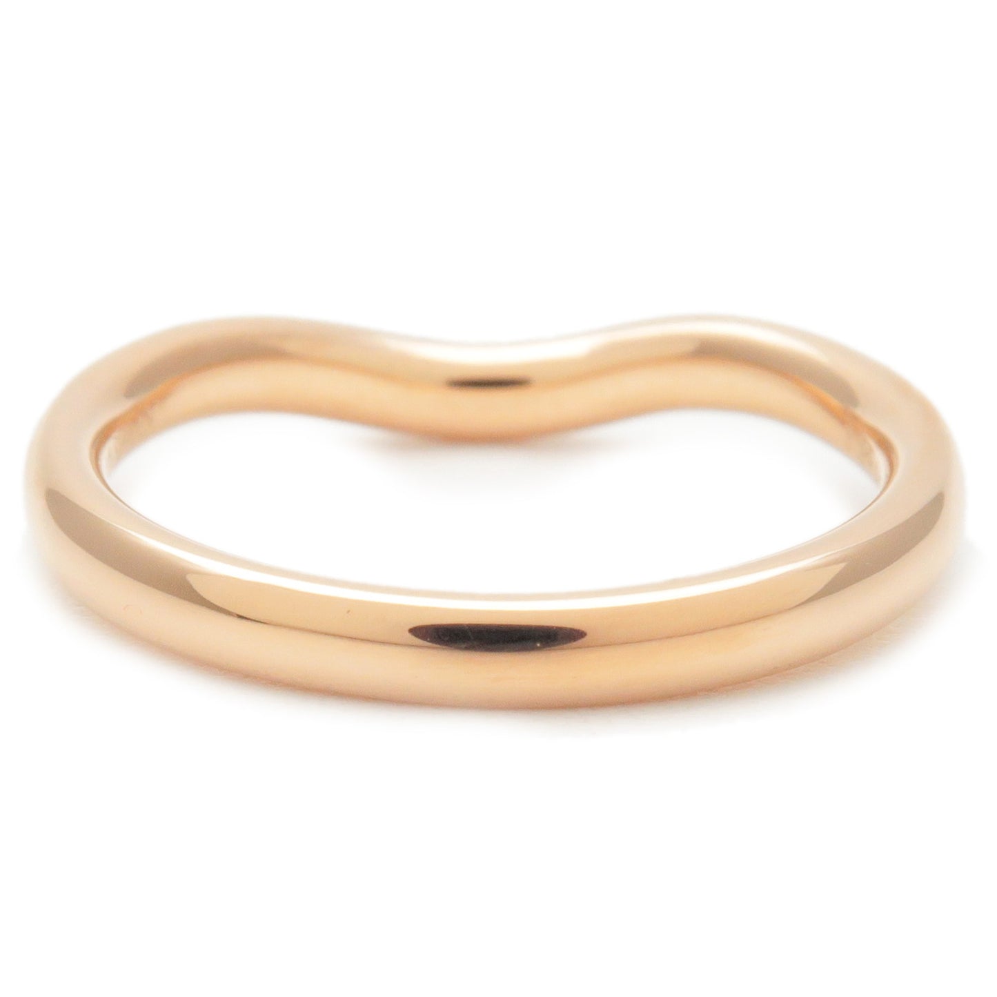 Tiffany&Co. Curved Band Ring 9P Diamond Rose Gold US4 EU47