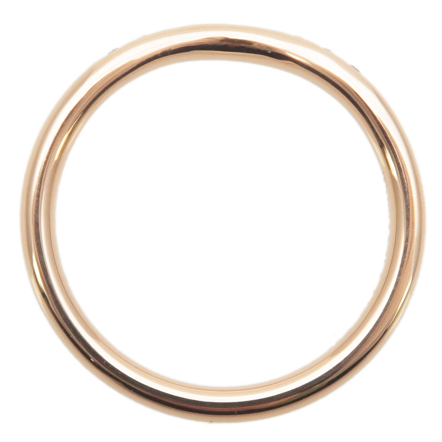 Tiffany&Co. Curved Band Ring 9P Diamond Rose Gold US4 EU47
