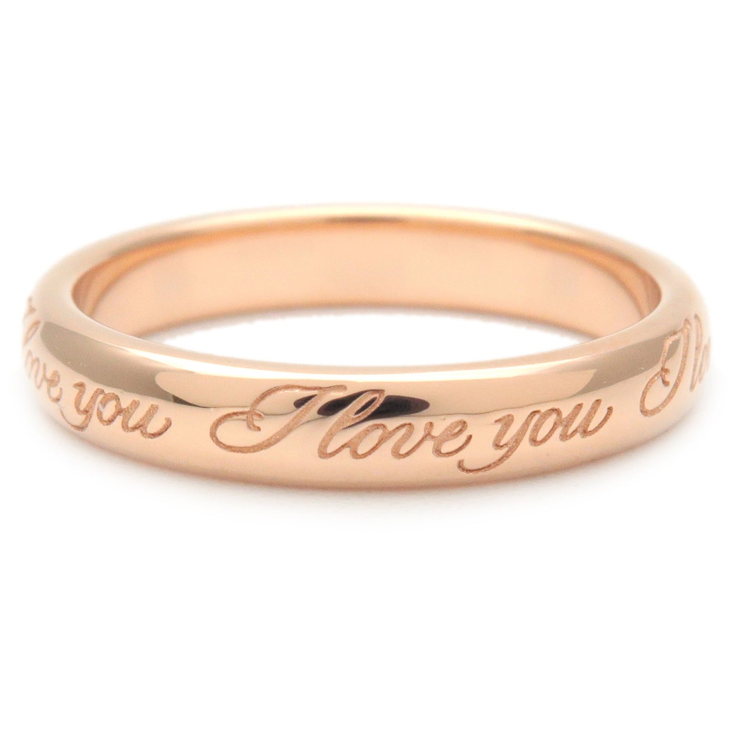 Tiffany&Co. Notes I Love You Ring Rose Gold US4.5 HK9.5 EU48