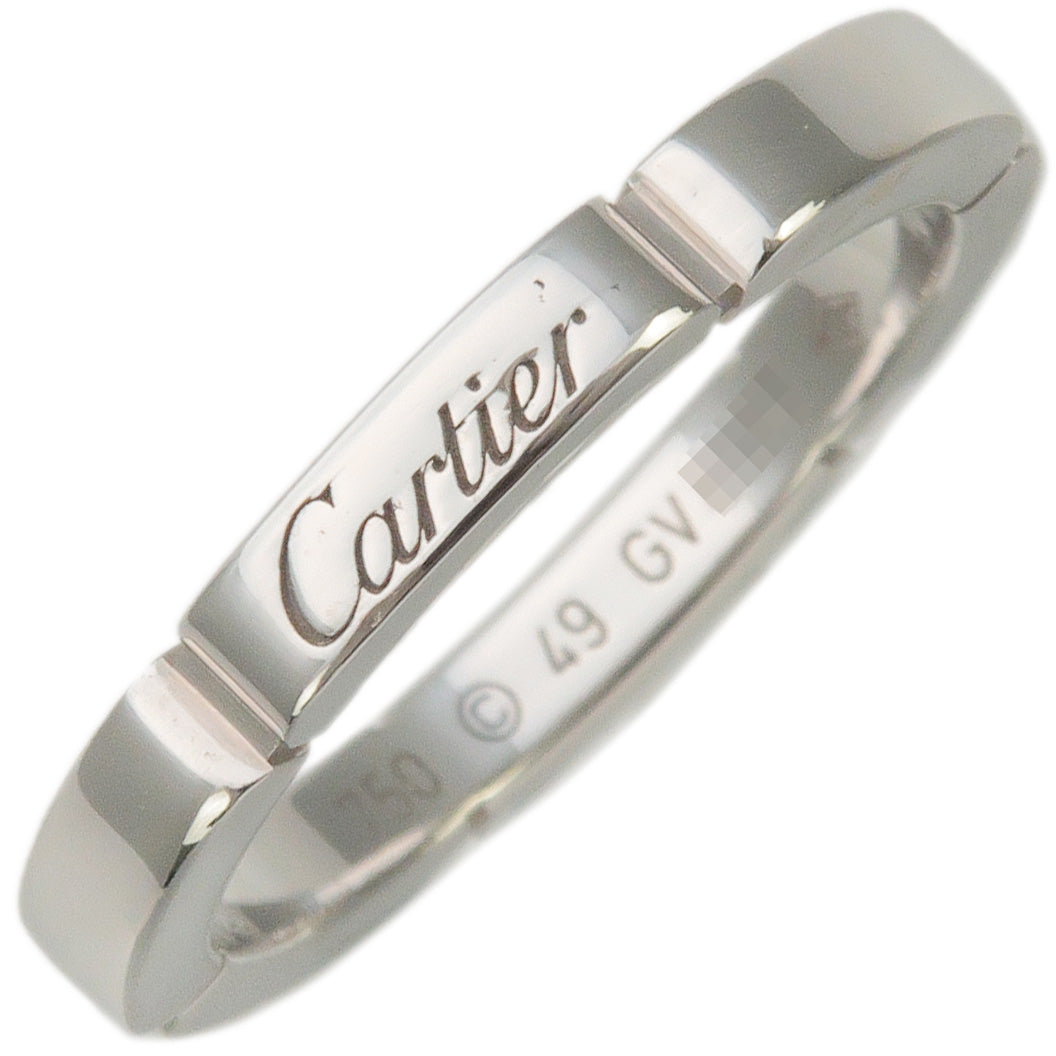 Cartier-Maillon-Panthère-Ring-K18-White-Gold-#49-US4.5-5-EU49