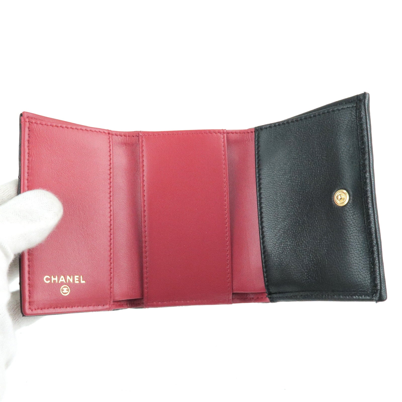 Chanel-19-Goat-Skin-Small-Flap-Trifold-Wallet-Black-AP0727 – dct-ep_vintage  luxury Store