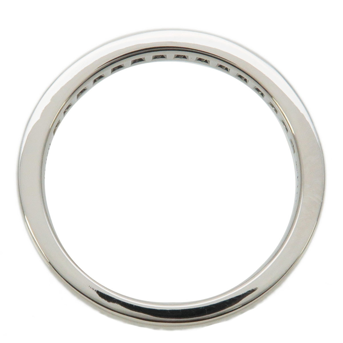 Tiffany&Co. Half Circle Channel-set Diamond Ring Platinum US4-4.5