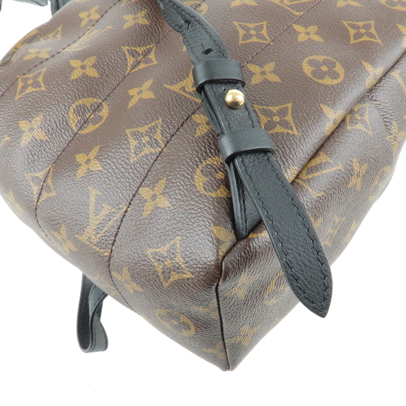 Louis Vuitton Monogram Palm Springs PM Rucksack Backpack M44871 Brown Black  PVC Leather Ladies LOUIS VUITTON