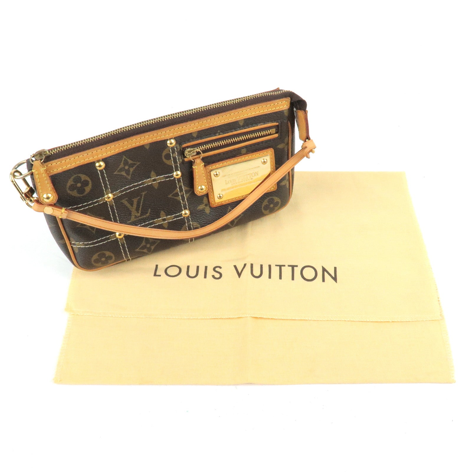 Louis Vuitton Monogram Canvas Riveting Pochette