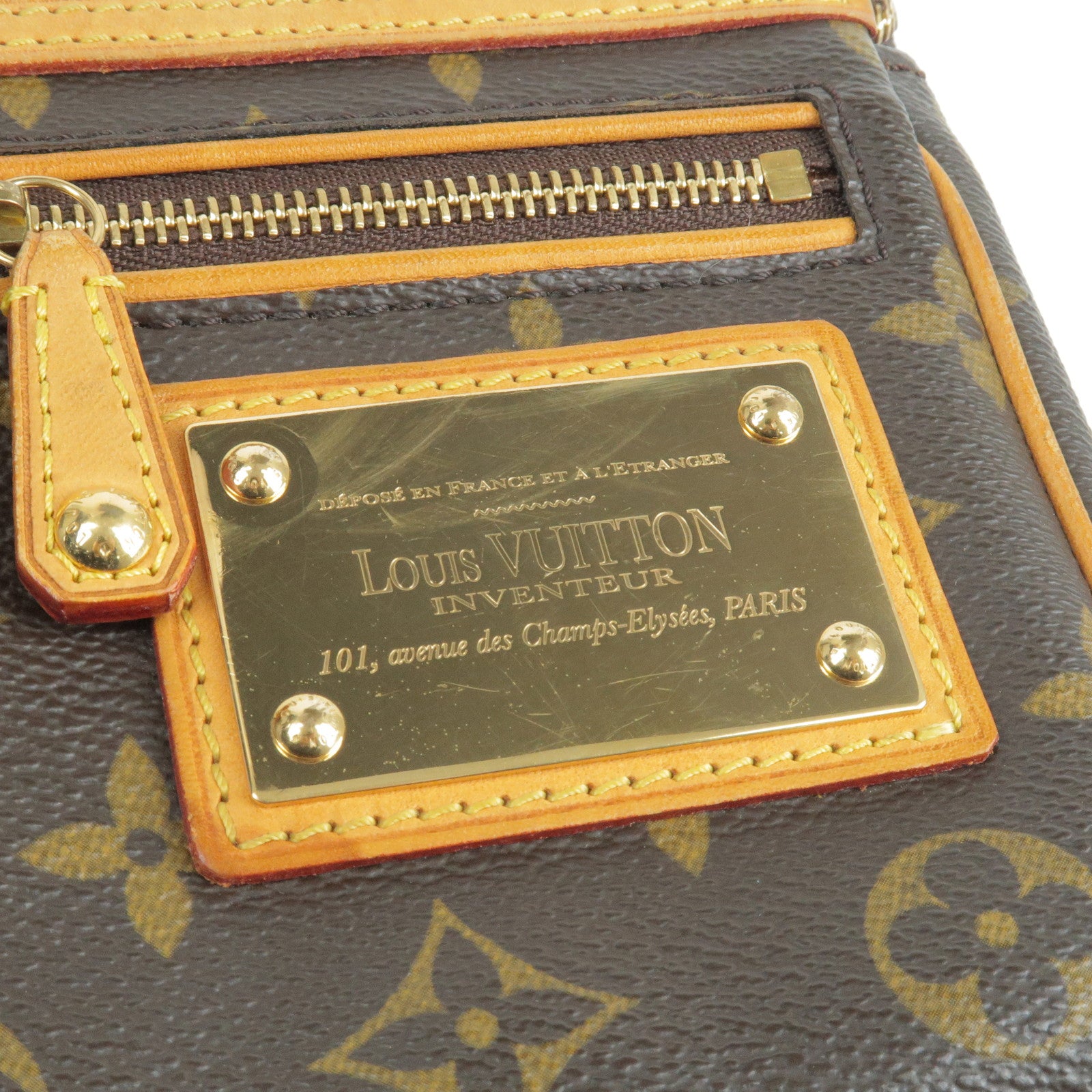 LOUIS VUITTON Monogram Riveting Pochette Accessories 41538