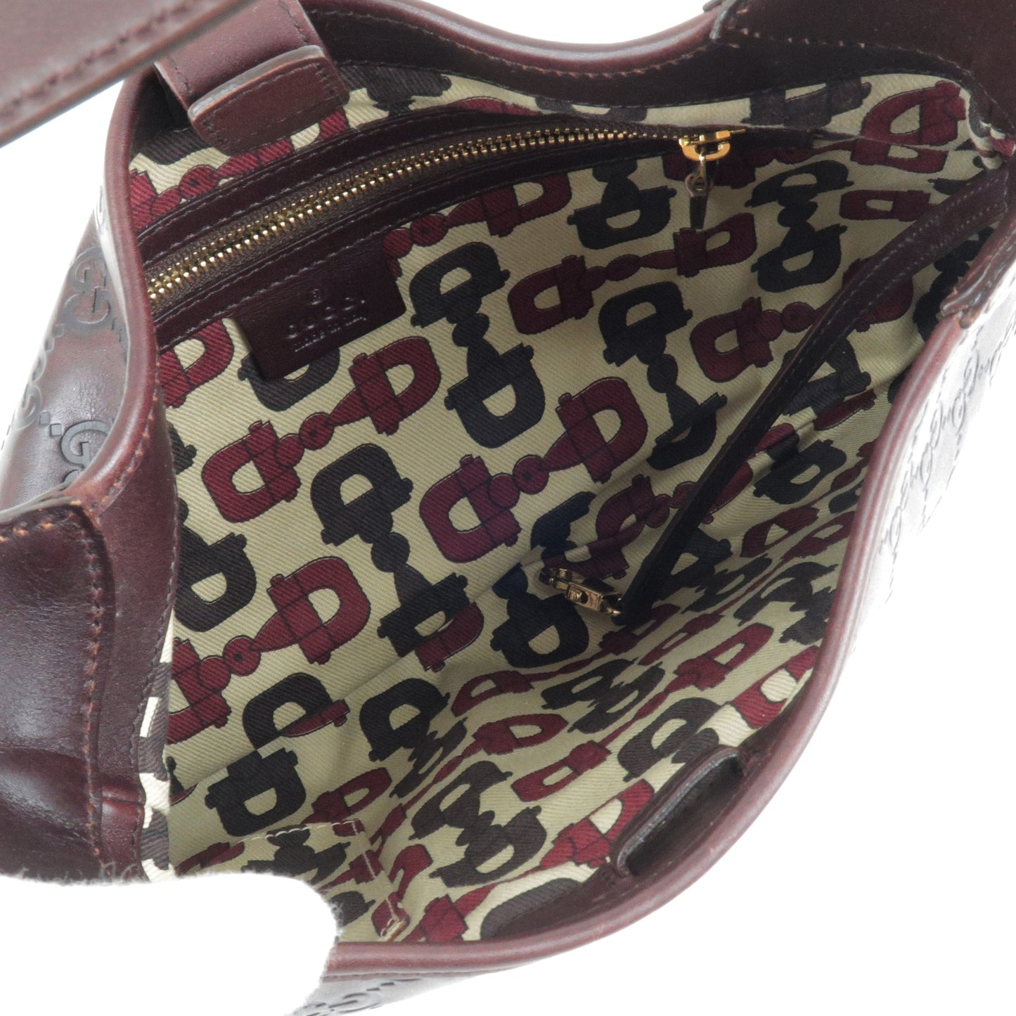 GUCCI Guccissima Leather Shoulder Bag Dark Brown 145778