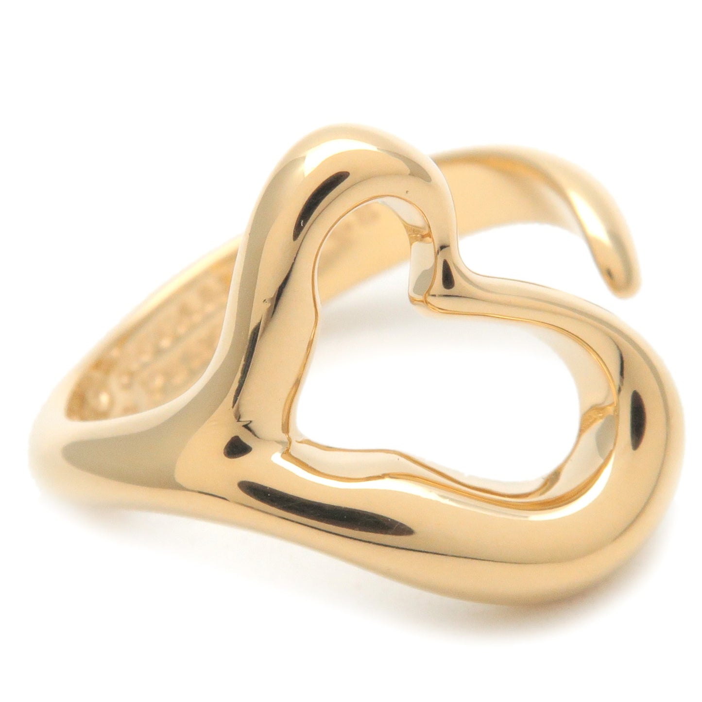 Tiffany&Co. Open Heart Ring Yellow Gold #11 US5.5-6 EU51.5