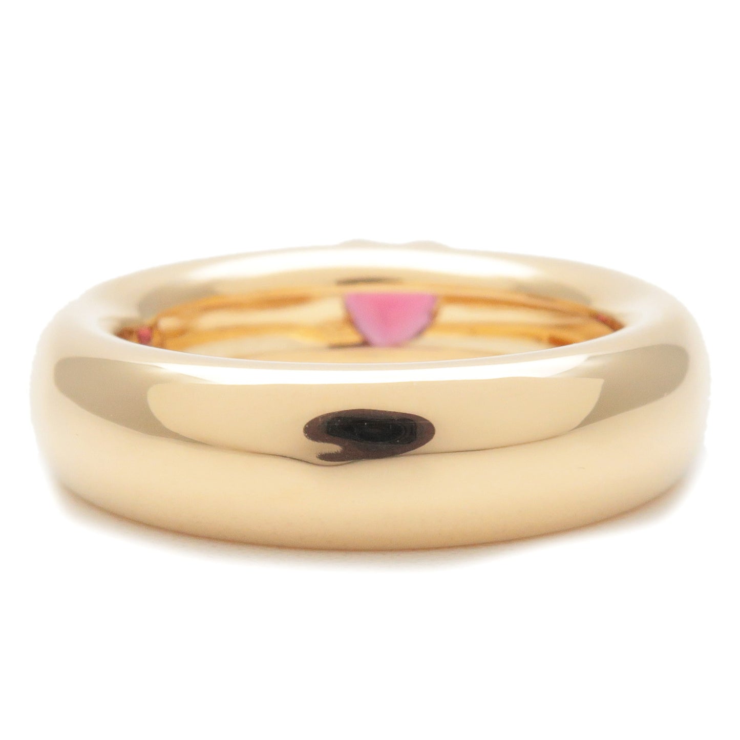 Tiffany&Co. Friendship Ring Pink Tourmaline Yellow Gold US5 EU49.5